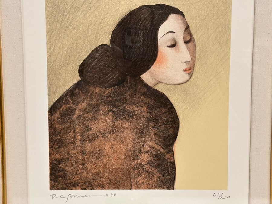 R.C. Gorman Hand Signed Limited Edition Lithograph 1980 Edition 61 Of 150 9.5 X 11.5 Framed 21 X 23 [Photo 6]