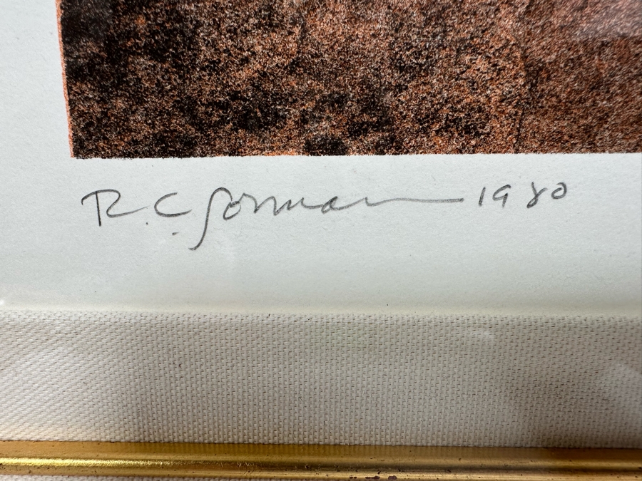 R.C. Gorman Hand Signed Limited Edition Lithograph 1980 Edition 61 Of 150 9.5 X 11.5 Framed 21 X 23 [Photo 8]