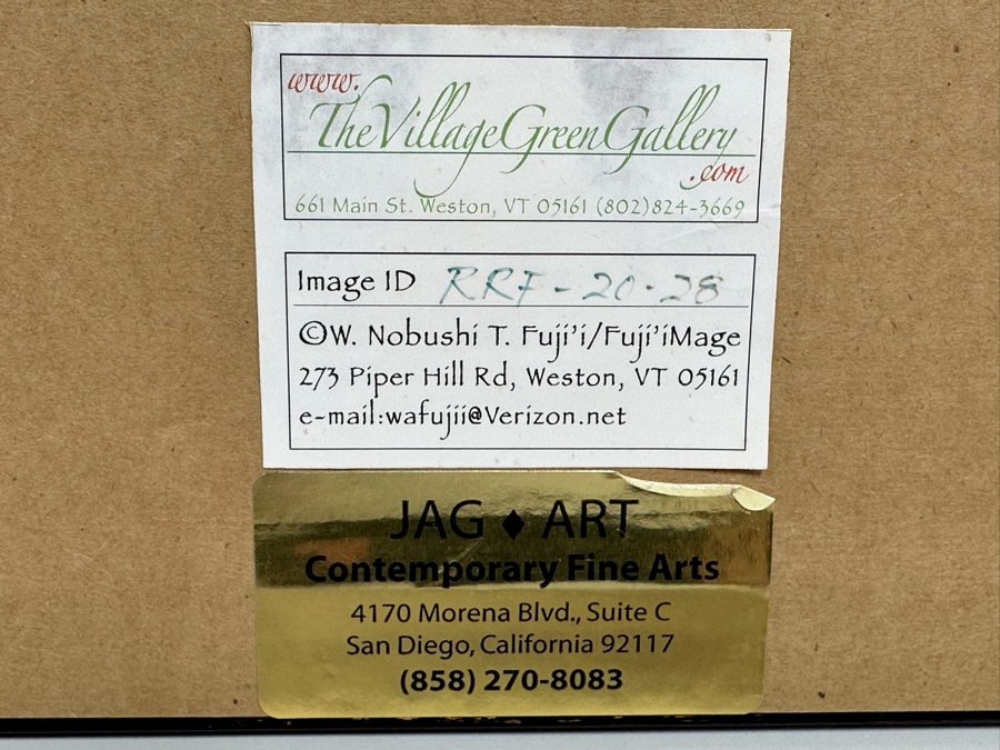 W. Nobushi T. Fuji’i Artist Signed Photograph Titled Early Snow, Landgrove 13 X 10 Framed 22 X 18 [Photo 11]