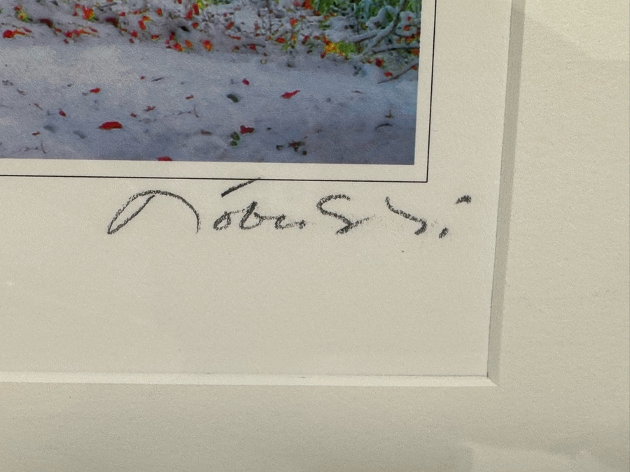 W. Nobushi T. Fuji’i Artist Signed Photograph Titled Early Snow, Landgrove 13 X 10 Framed 22 X 18 [Photo 4]