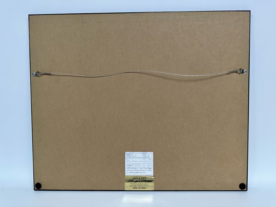 W. Nobushi T. Fuji’i Artist Signed Photograph Titled Early Snow, Landgrove 13 X 10 Framed 22 X 18 [Photo 13]