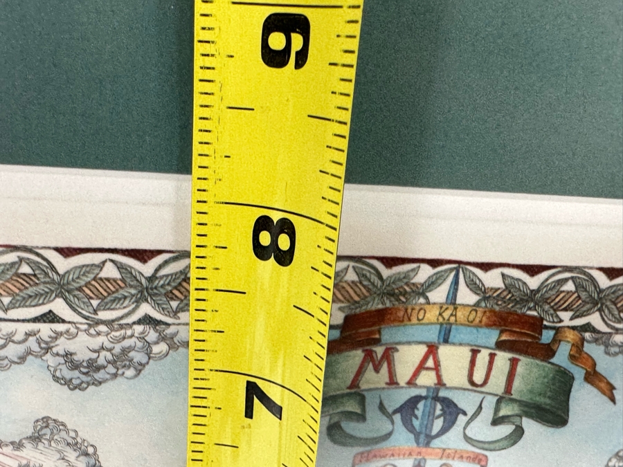 Steve Strickland Signed Limited Edition Map Of Maui Hawaii Edition 16 Of 500 10 X 8 Framed 19.5 X 18 [Photo 11]