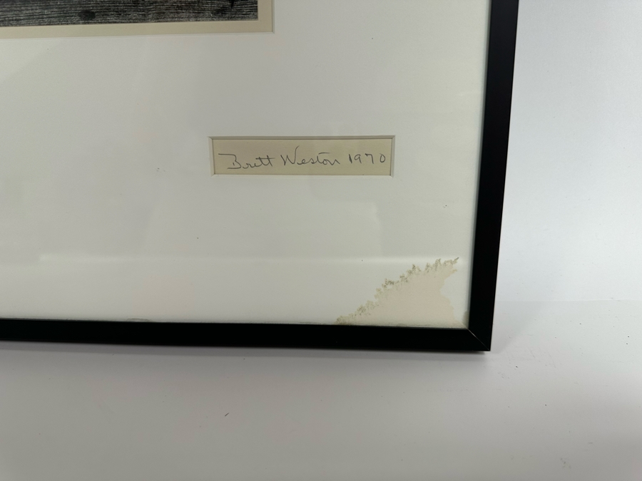 Brett Weston (1911-1993, American) Gelatin Silver Print Photograph Untitled Of Painted Characters From The Japan Portfolio 1970 Signed By Brett Weston 8 X 10 Framed 16 X 20 Estimate $2,700 [Photo 12]