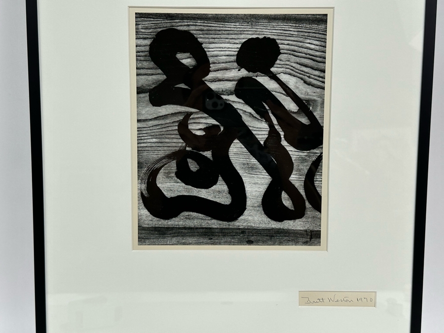 Brett Weston (1911-1993, American) Gelatin Silver Print Photograph Untitled Of Painted Characters From The Japan Portfolio 1970 Signed By Brett Weston 8 X 10 Framed 16 X 20 Estimate $2,700 [Photo 1]