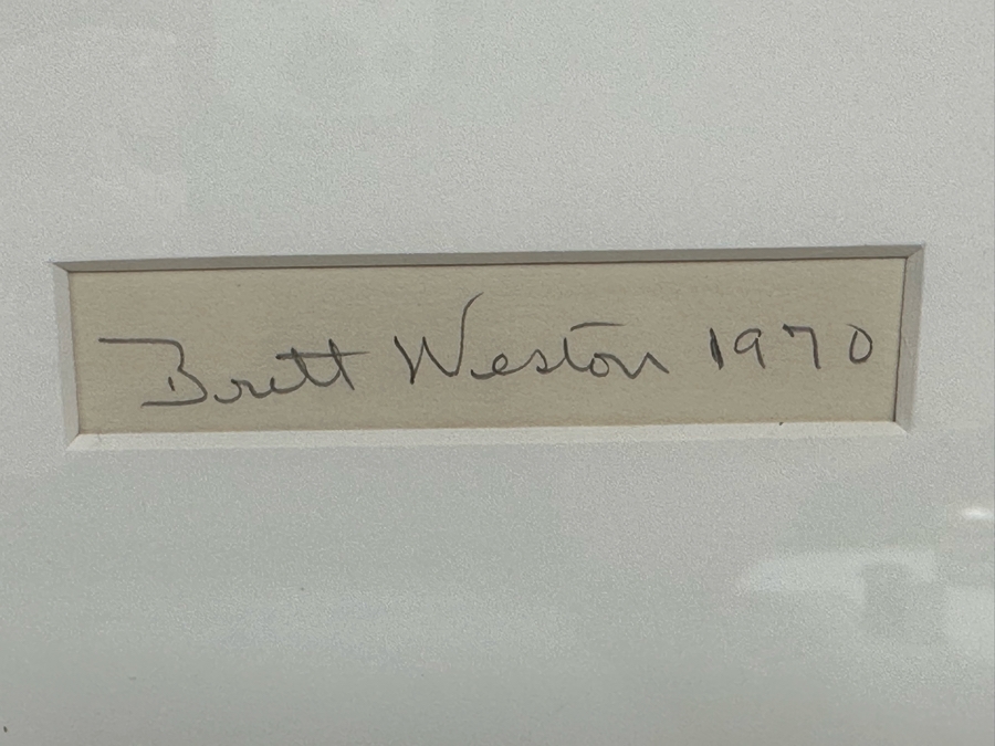 Brett Weston (1911-1993, American) Gelatin Silver Print Photograph Untitled Of Painted Characters From The Japan Portfolio 1970 Signed By Brett Weston 8 X 10 Framed 16 X 20 Estimate $2,700 [Photo 4]