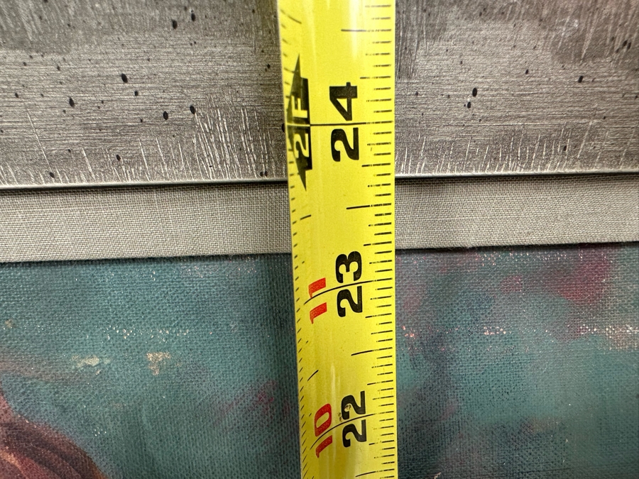 Original Portrait Painting On Canvas Signed Guber 19 X 24 Framed 25 X 29 [Photo 8]