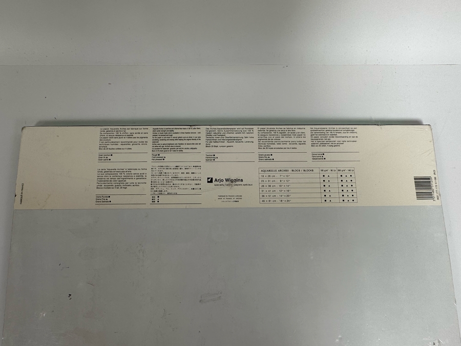 Sealed New Watercolor Block Arches Artist Paper 20 Sheets 14 X 20 [Photo 2]