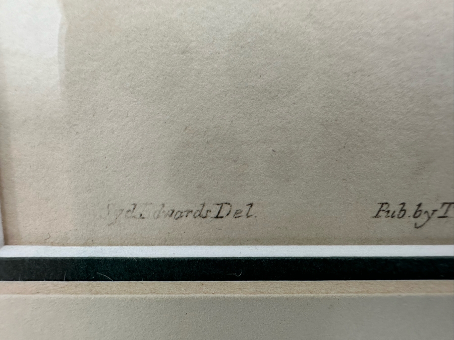 Set Of Four Antique 1802 Botanical Hand Colored Engravings William Curtis / S. Edwards  Crescent Feb, 1. 1802 F. Sansom Engraver 5 X 8 Framed 10.5 X 12.5 [Photo 5]