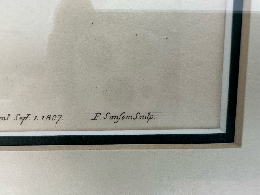 Set Of Four Antique 1802 Botanical Hand Colored Engravings William Curtis / S. Edwards  Crescent Feb, 1. 1802 F. Sansom Engraver 5 X 8 Framed 10.5 X 12.5 [Photo 7]