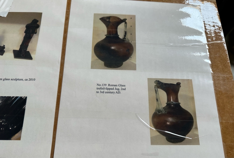 Ancient Roman Glass Trefoil-Lipped Jug, 2nd-3rd Century AD 5.5H [Photo 13]