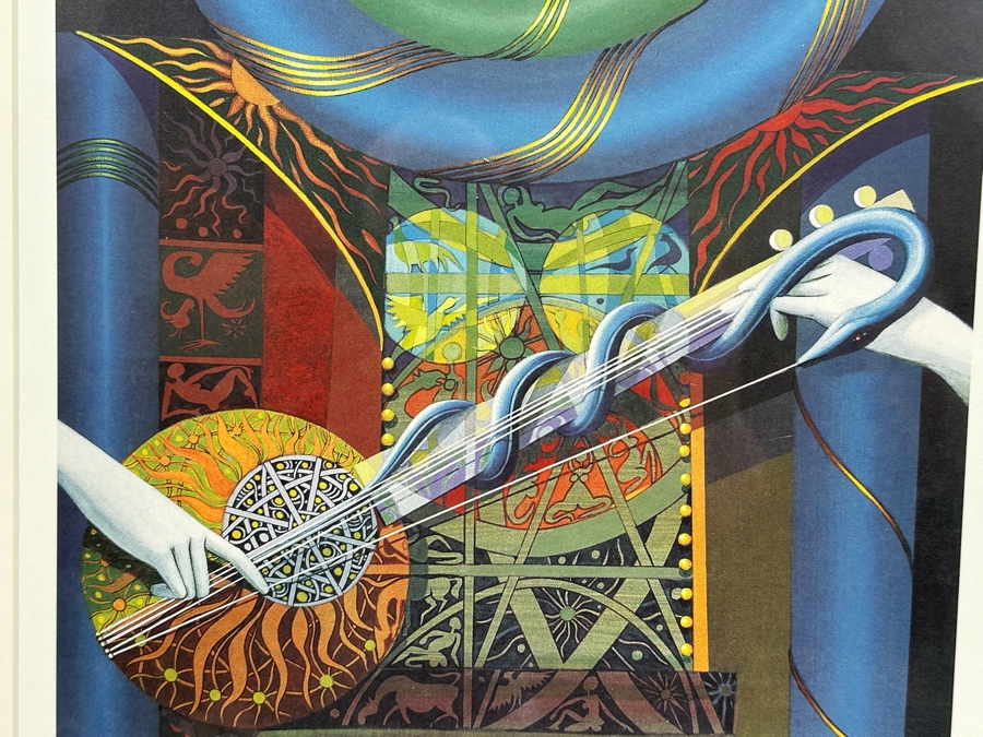 Adel Megdiche (1949-2022, Tunisian) Hand-Signed Limited Edition Print 11 X 17 Framed 17 X 26 [Photo 4]