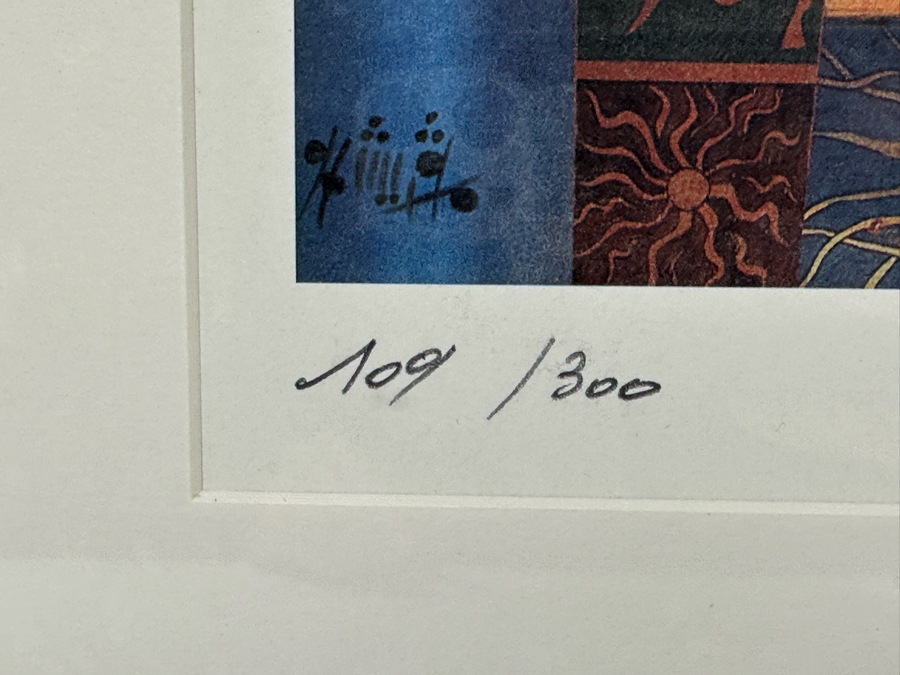 Adel Megdiche (1949-2022, Tunisian) Hand-Signed Limited Edition Print 11 X 17 Framed 17 X 26 [Photo 6]