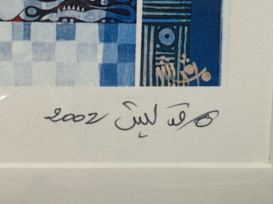 Adel Megdiche (1949-2022, Tunisian) Hand-Signed Limited Edition Print 7.5 X 17 Framed 17 X 26	 [Photo 7]