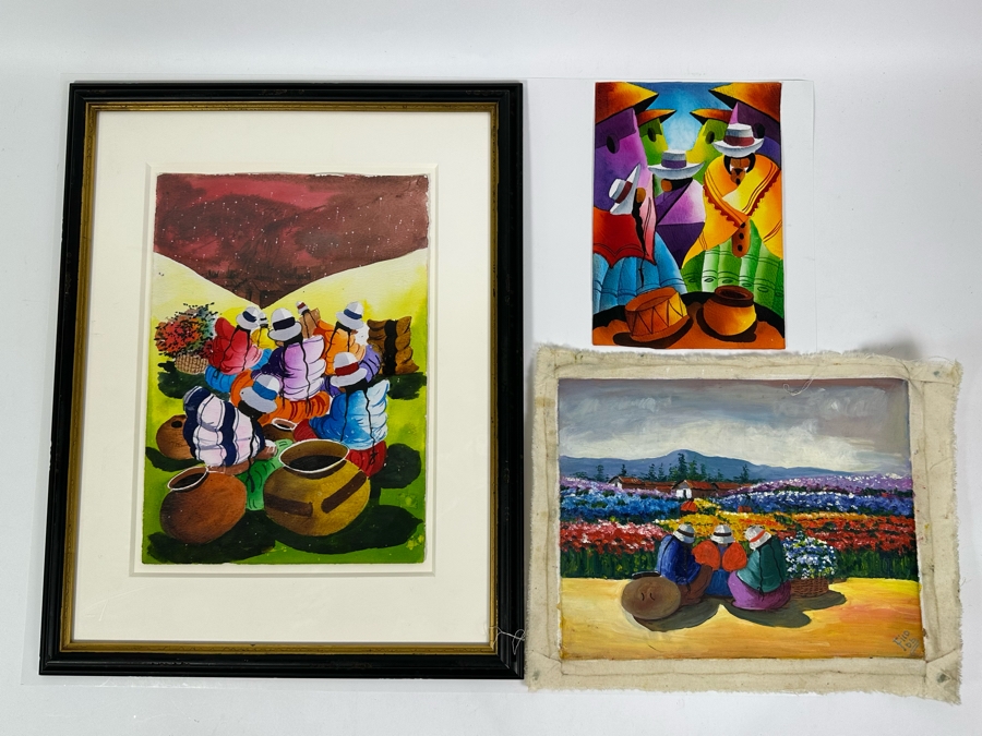 (3) Original Paintings - One Signed FICO 06 [Photo 2]