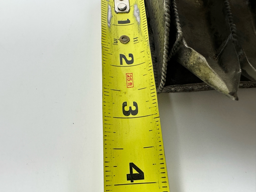 Vintage Moroccan Menorah Hanukkah Oil Lamp Featuring Hinged Doors With Lion Guardians And Ten Commandments In Arched Frieze Panel 9W X 3D X 12H [Photo 10]