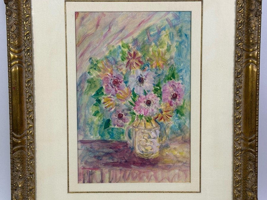 Madeleine Rouart (1896-1986, France) Original Still Life Painting 12.5 X 19 In Gilt Frame 27.5 X 34.5 [Photo 5]