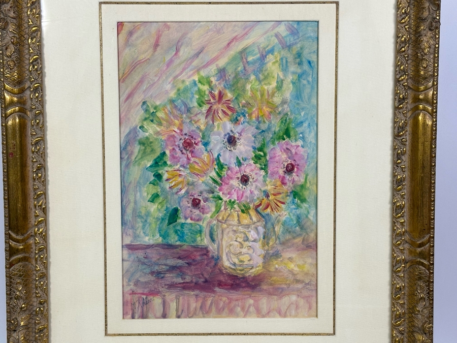 Madeleine Rouart (1896-1986, France) Original Still Life Painting 12.5 X 19 In Gilt Frame 27.5 X 34.5 [Photo 4]