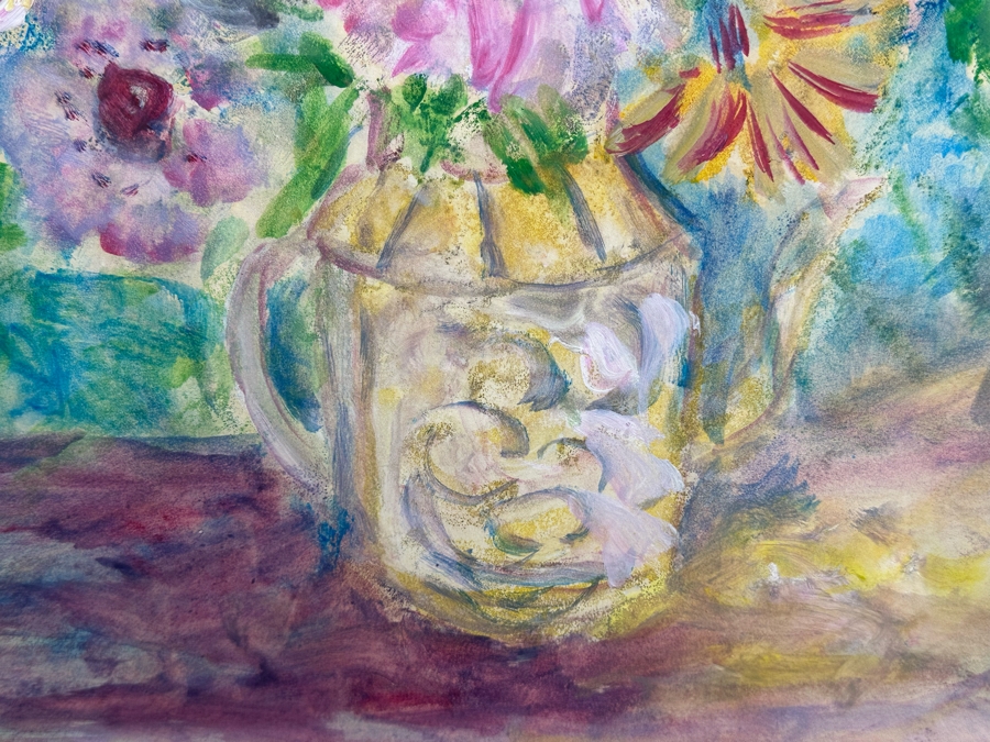 Madeleine Rouart (1896-1986, France) Original Still Life Painting 12.5 X 19 In Gilt Frame 27.5 X 34.5 [Photo 9]