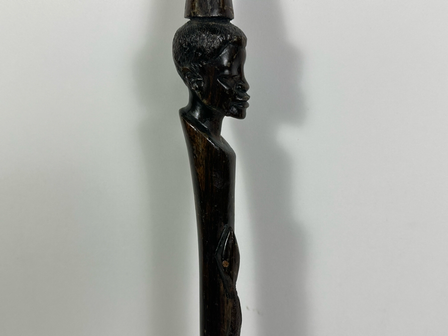 Carved Wooden African Cane 36H [Photo 4]