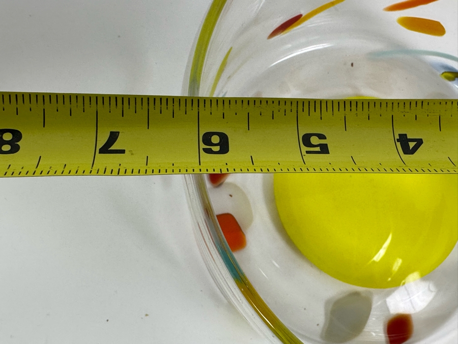 Pair Of Signed Art Glass Bowls [Photo 11]