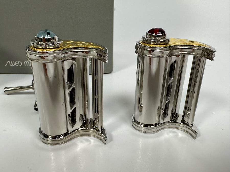 (2) Sets Of Swed Masters Workshop Limited Edition Yin & Yang Salt & Pepper Shakers - One With Original Box Yossi Swed, Jerusalem (Editions 4 Of 650 & 5 Of 650) [Photo 6]