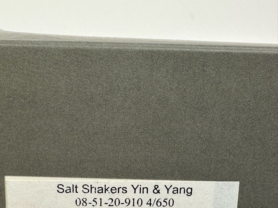 (2) Sets Of Swed Masters Workshop Limited Edition Yin & Yang Salt & Pepper Shakers - One With Original Box Yossi Swed, Jerusalem (Editions 4 Of 650 & 5 Of 650) [Photo 11]