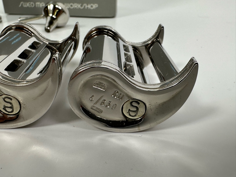 (2) Sets Of Swed Masters Workshop Limited Edition Yin & Yang Salt & Pepper Shakers - One With Original Box Yossi Swed, Jerusalem (Editions 4 Of 650 & 5 Of 650) [Photo 8]