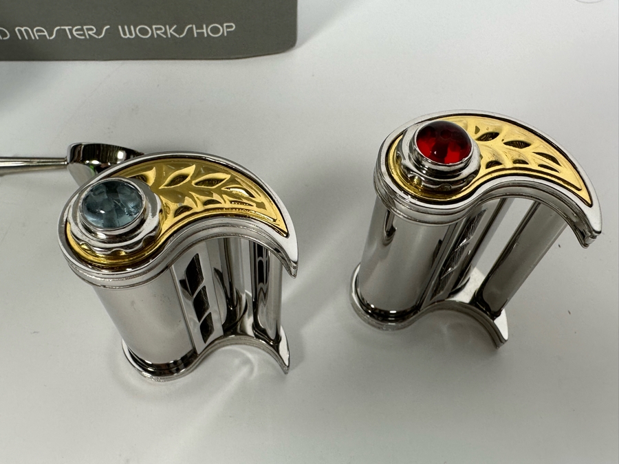 (2) Sets Of Swed Masters Workshop Limited Edition Yin & Yang Salt & Pepper Shakers - One With Original Box Yossi Swed, Jerusalem (Editions 4 Of 650 & 5 Of 650) [Photo 7]