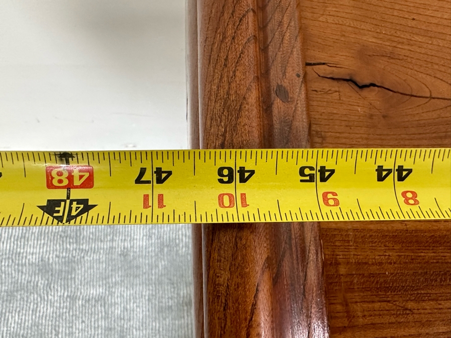 Unusual Chinese / Korean Altar Table Etagere Cabinet With Writing On Inside Of Doors 46.5W X 13D X 34H [Photo 22]