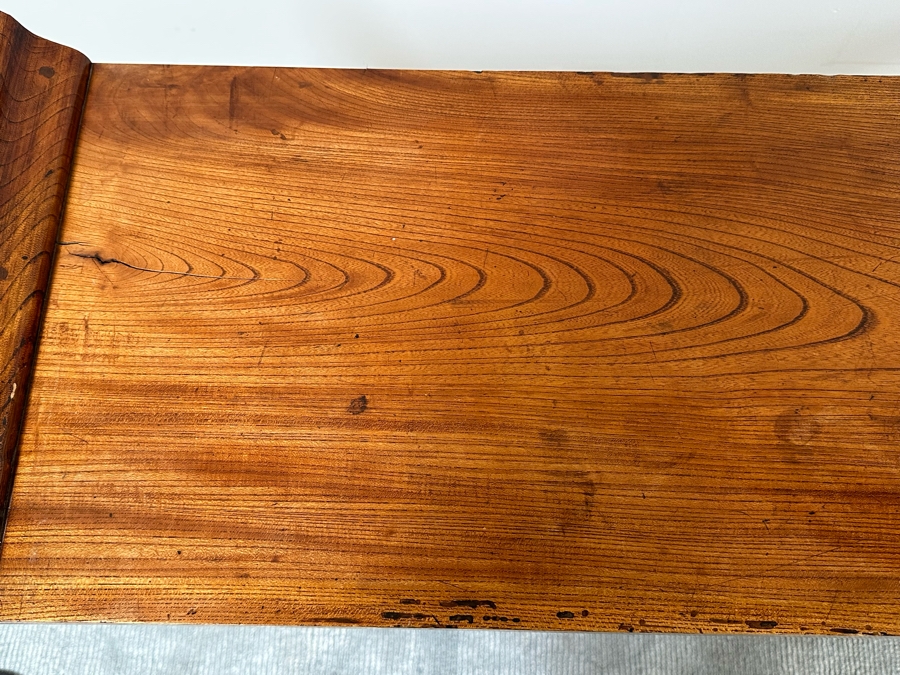 Unusual Chinese / Korean Altar Table Etagere Cabinet With Writing On Inside Of Doors 46.5W X 13D X 34H [Photo 14]