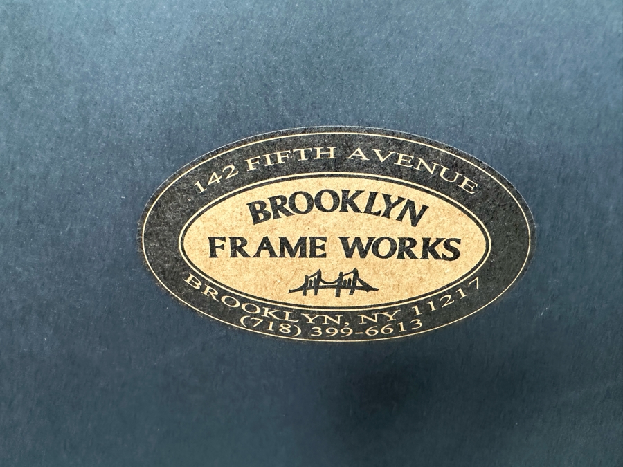 Pair Of Original Colorful Geode Marbling Paintings On Paper 24 X 36 Framed 31.5 X 43.5 [Photo 12]