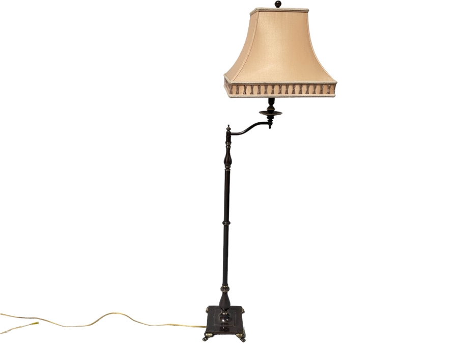 Metal Adjustable Floor Lamp By Tanner Kenzie 59H