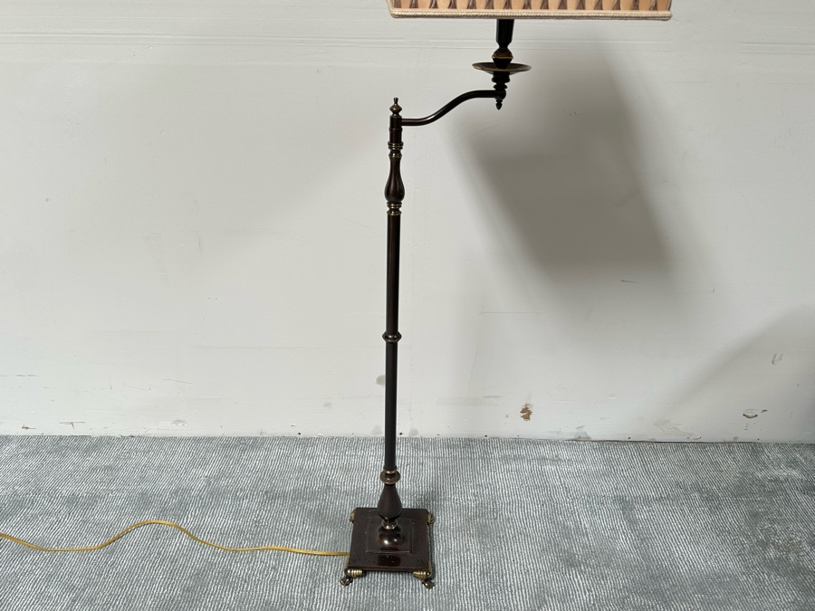Metal Adjustable Floor Lamp By Tanner Kenzie 59H