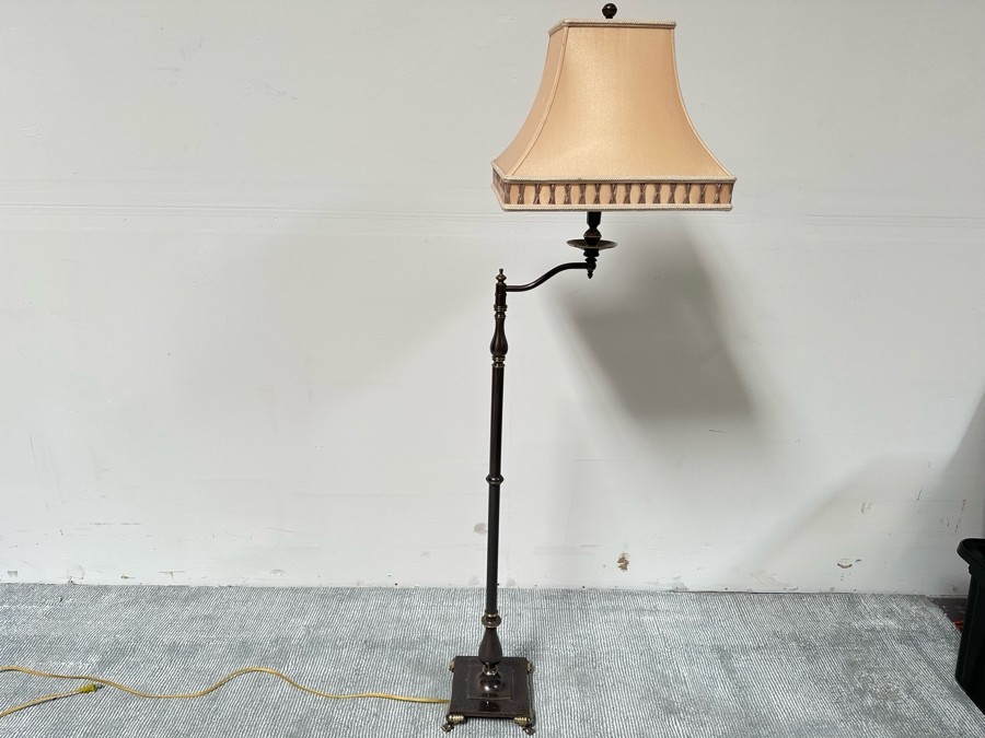 Metal Adjustable Floor Lamp By Tanner Kenzie 59H [Photo 2]