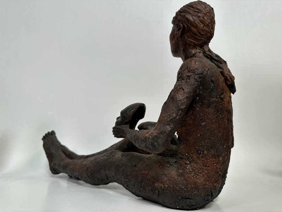 Large Pottery Sculpture Unattributed - See Photos For Several Repairs 23W X 11D X 16H [Photo 21]