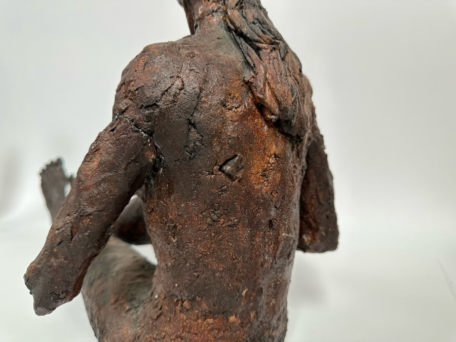 Large Pottery Sculpture Unattributed - See Photos For Several Repairs 23W X 11D X 16H [Photo 24]