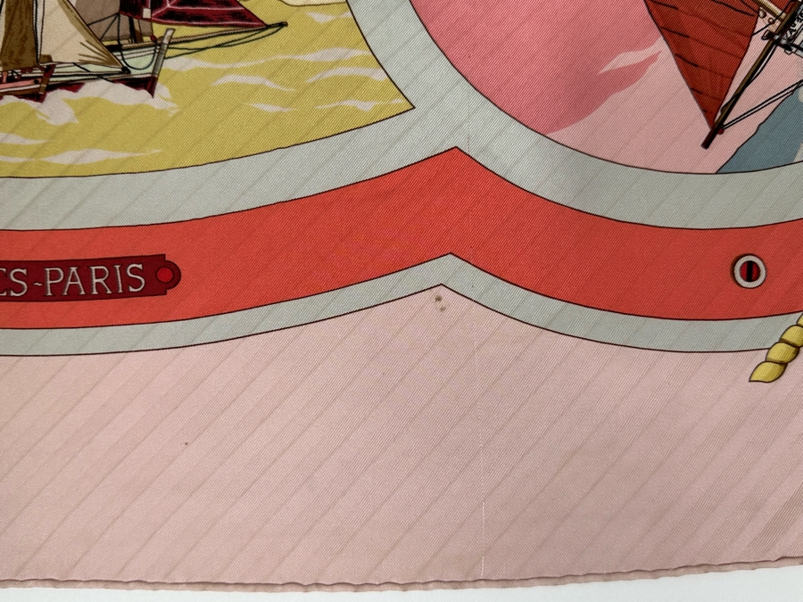 Hermes Paris Silk Scarf Escales Belles Amures 35.5 X 34 [Photo 18]