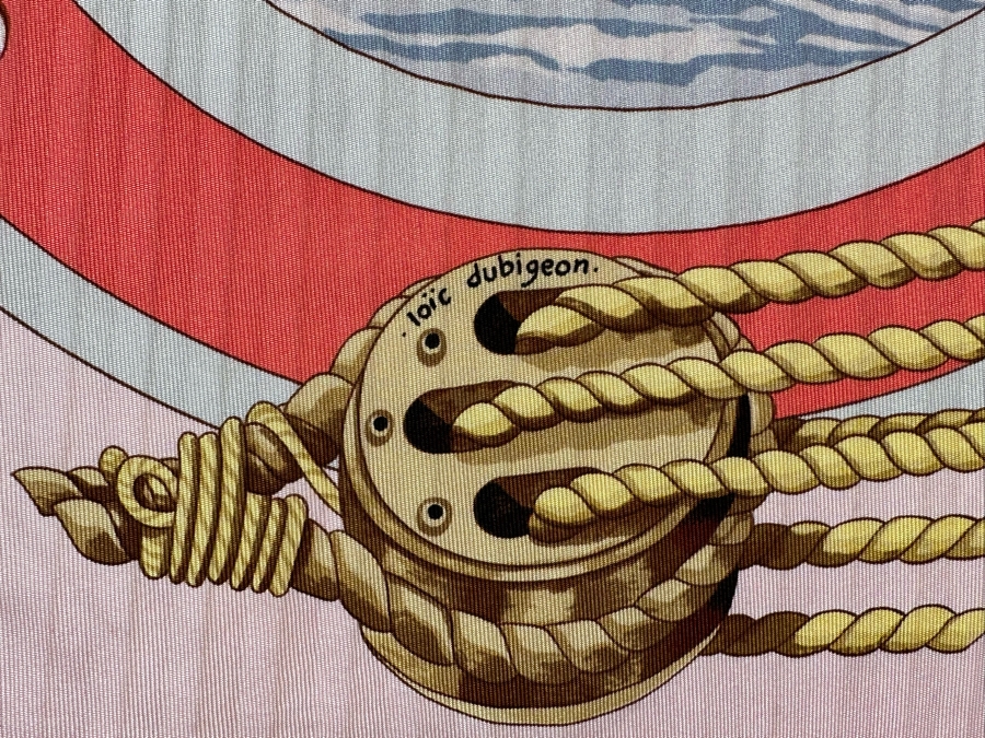 Hermes Paris Silk Scarf Escales Belles Amures 35.5 X 34 [Photo 10]