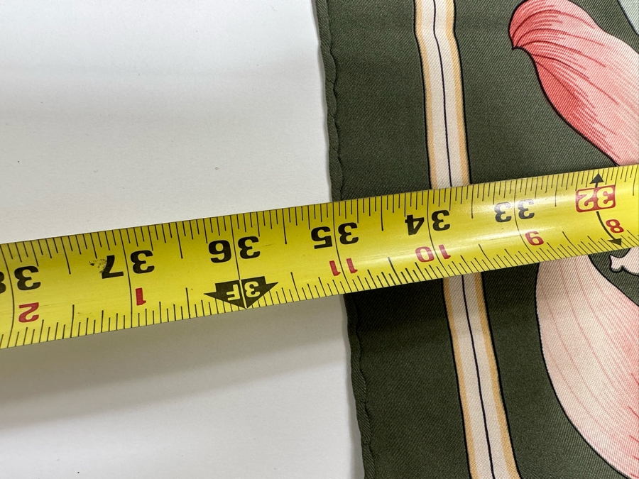 Hermes Paris Silk Scarf Fleurs De Lotus 34 X 35 [Photo 10]