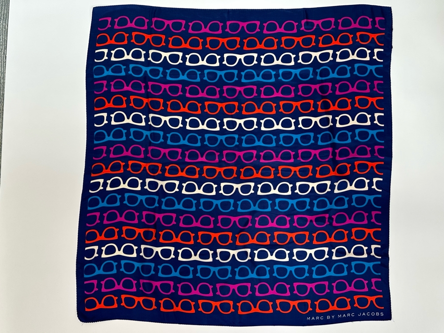 Marc By Marc Jacobs Silk Scarf 34.5 X 35 [Photo 3]