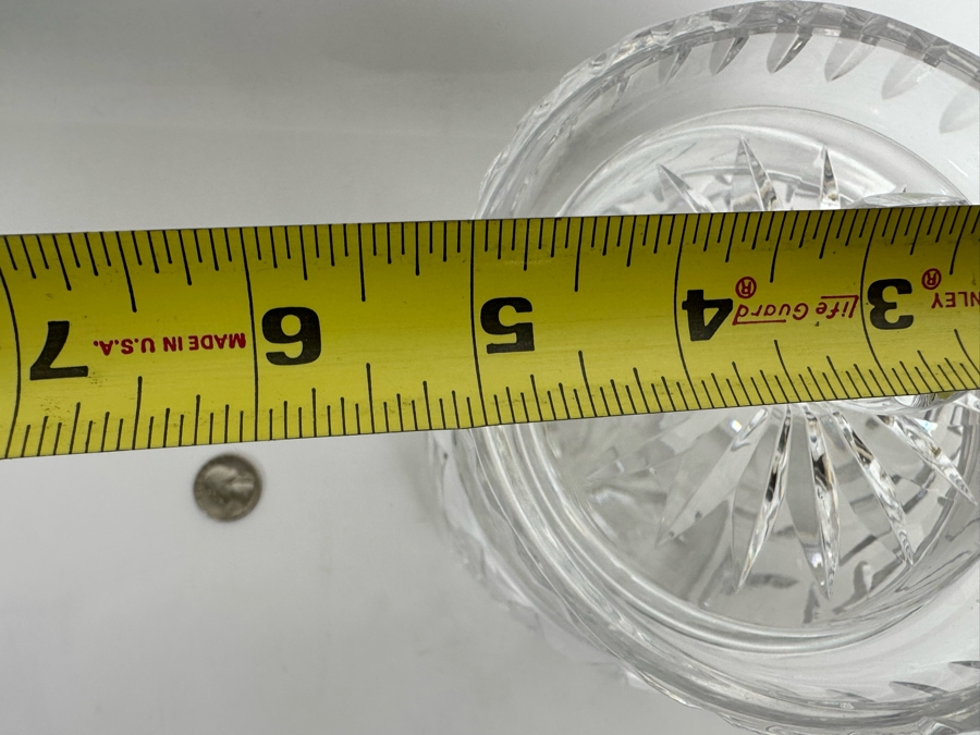 Waterford Crystal Biscuit Barrel Cookie Jar With Lid 5W X 6.5H [Photo 8]