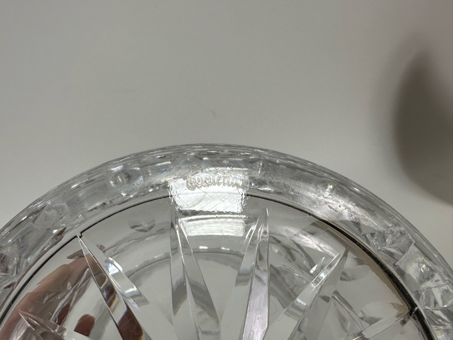 Waterford Crystal Biscuit Barrel Cookie Jar With Lid 5W X 6.5H [Photo 6]