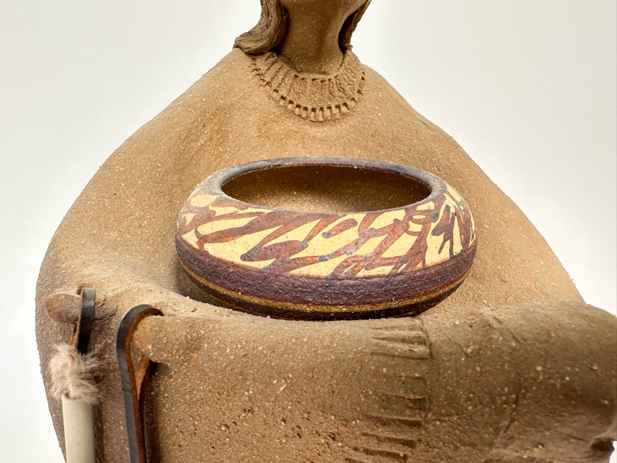 Lynn Hone Signed Laguna Native American Pottery Sculpture 1990 6W X 6.5D X 11H [Photo 10]