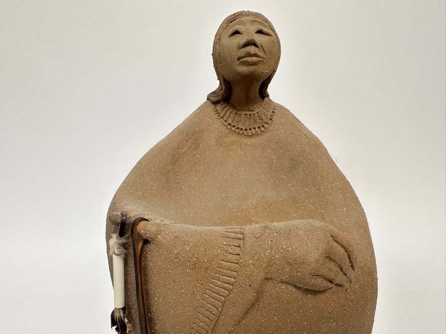 Lynn Hone Signed Laguna Native American Pottery Sculpture 1990 6W X 6.5D X 11H [Photo 13]