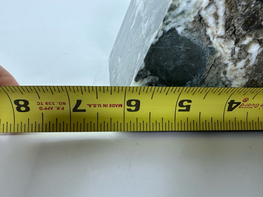 Polished Marble Stone Bookends 6W X 4D X 6 1/4H [Photo 8]