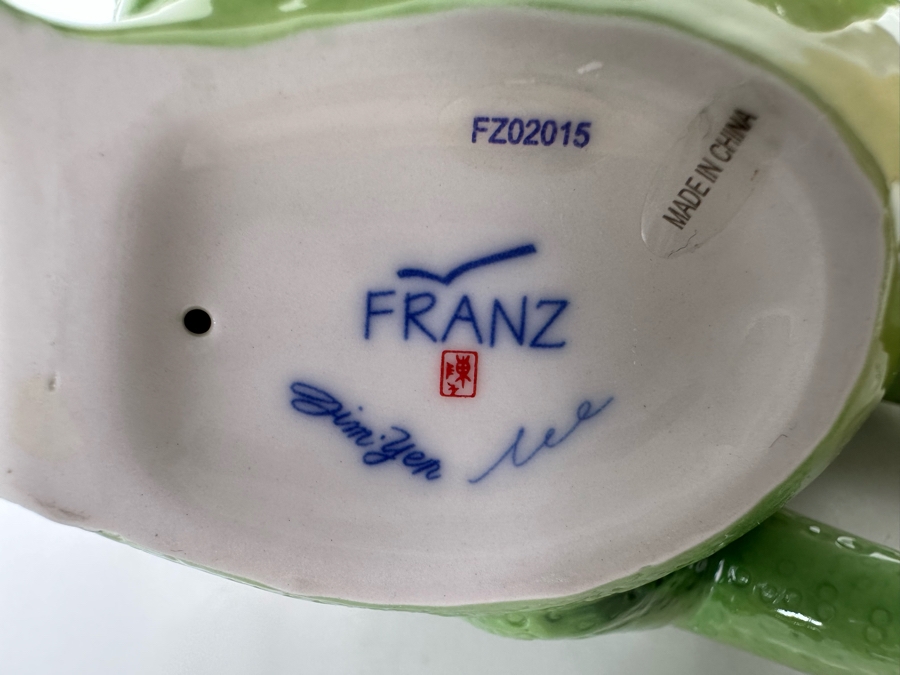 Franz Collection Rain Forest Little Dwellers Chameleon Lizard Figurine Signed 5.5W X 4D X 4.5H Retails $220 [Photo 13]