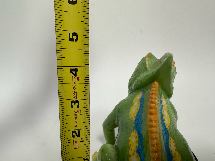 Franz Collection Rain Forest Little Dwellers Chameleon Lizard Figurine Signed 5.5W X 4D X 4.5H Retails $220 [Photo 16]