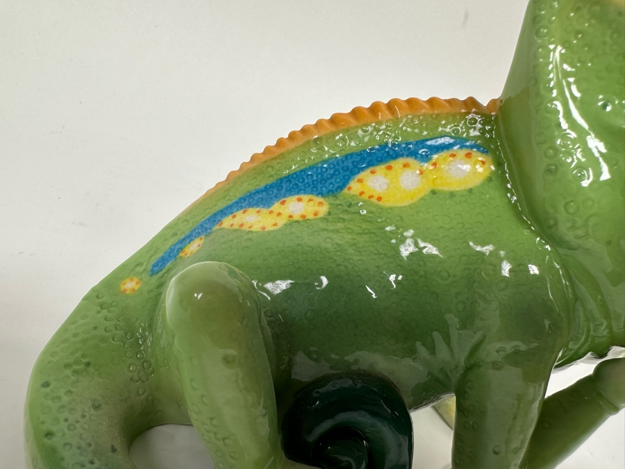 Franz Collection Rain Forest Little Dwellers Chameleon Lizard Figurine Signed 5.5W X 4D X 4.5H Retails $220 [Photo 9]