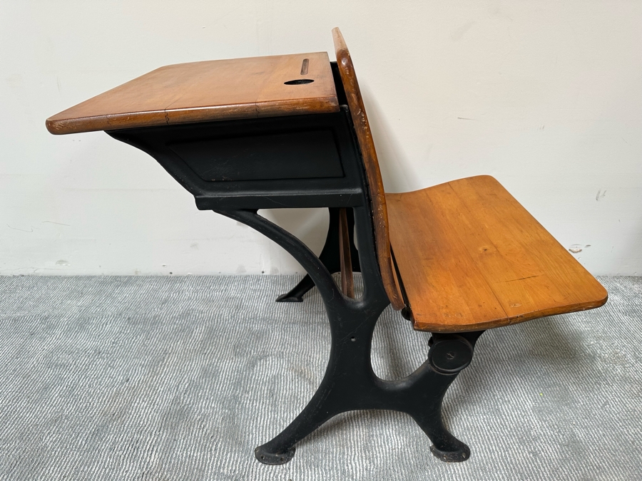 Vintage Children's School Desk 23.5W X 33D X 31H