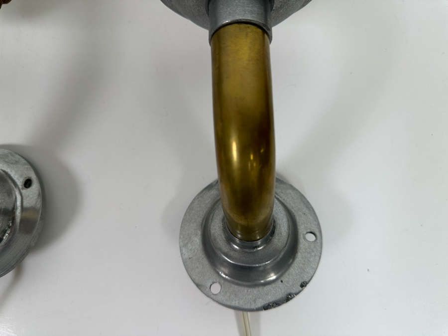 Pair Of Industrial Metal Light Fixture Sconces 13H X 5W [Photo 7]
